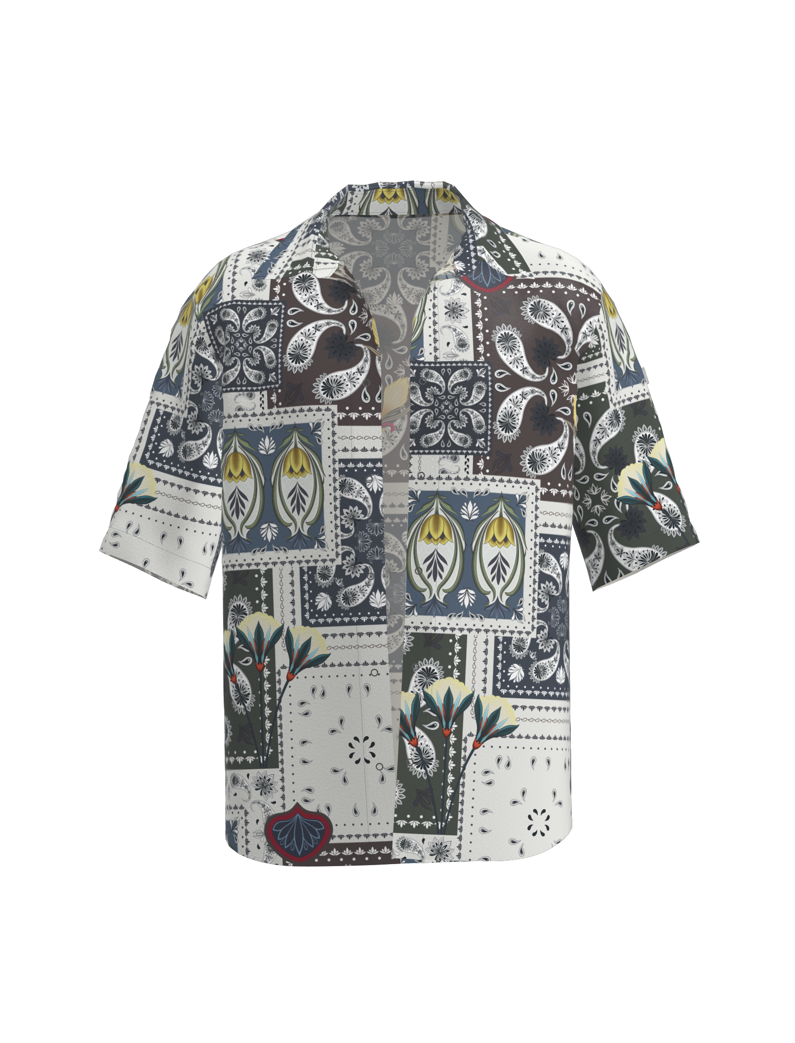 Barbados Patchwork Shirt