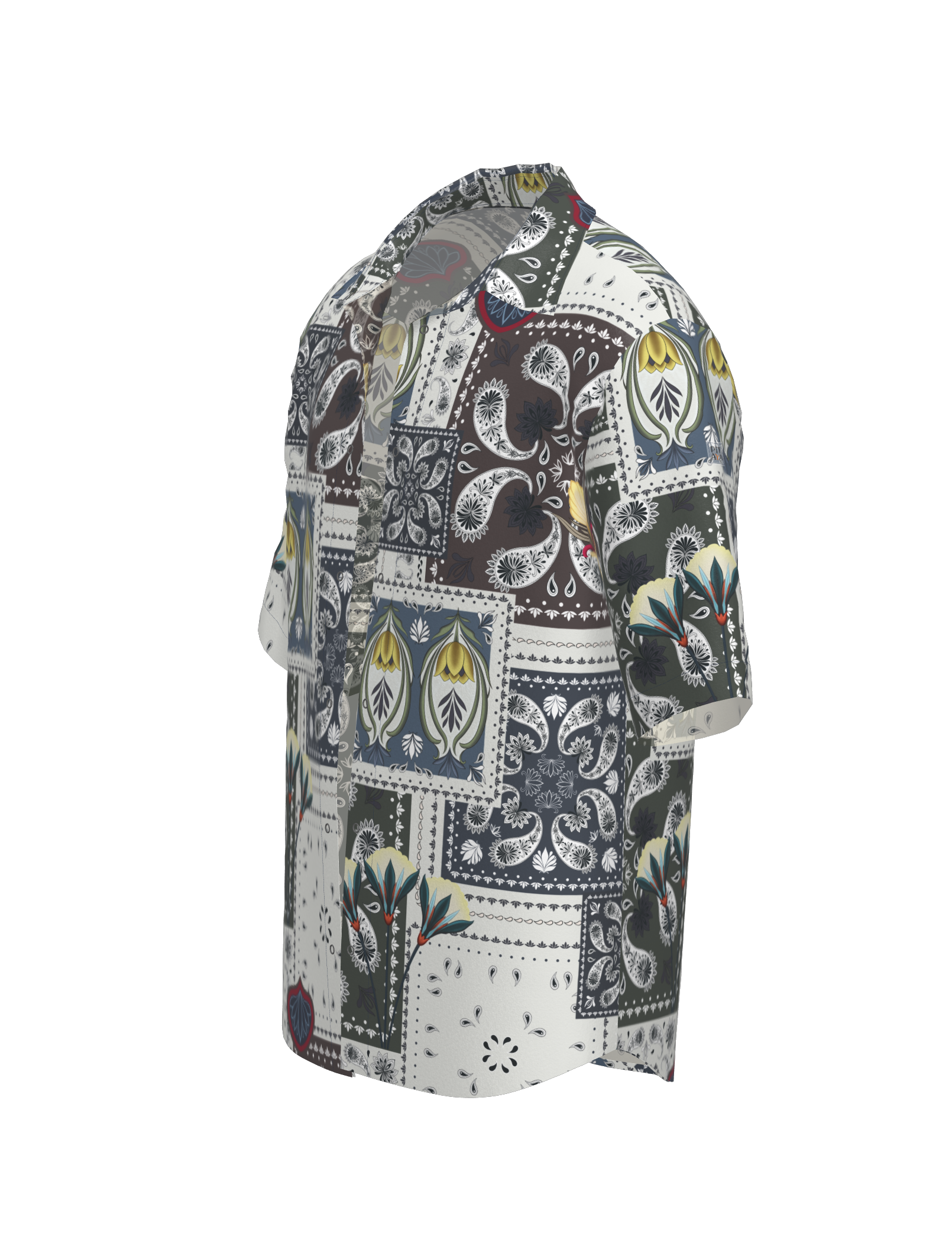 Barbados Patchwork Shirt