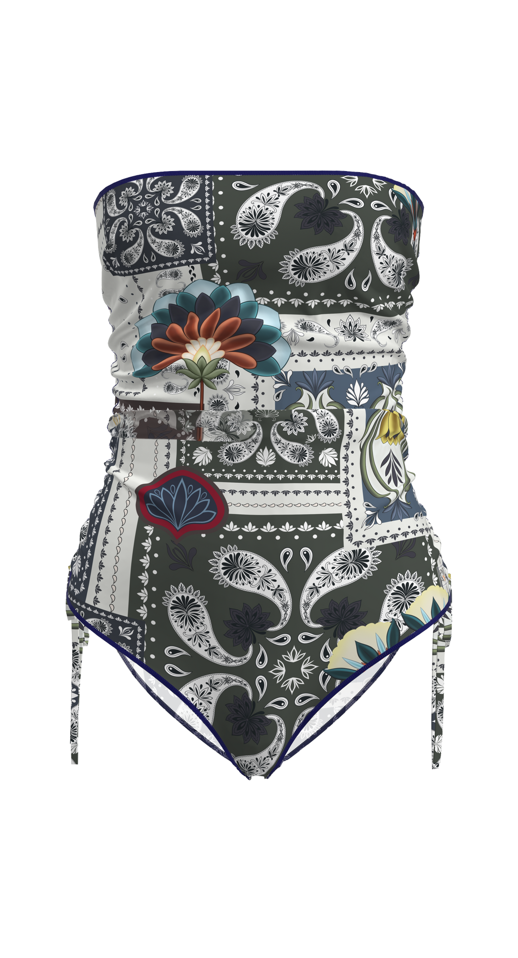 Carolina Patchwork Swimsuit