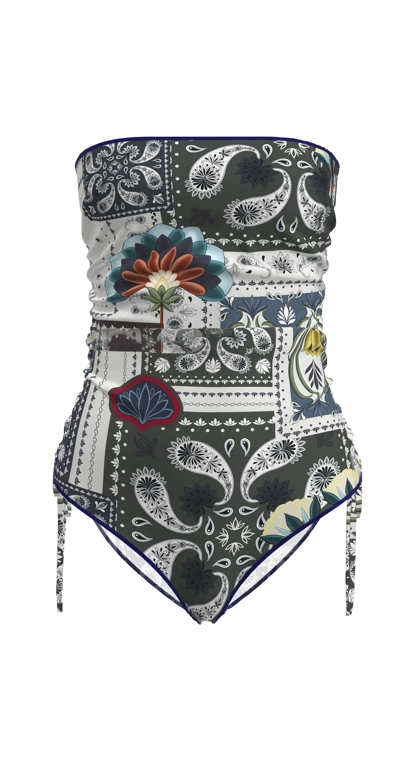 Carolina Patchwork Swimsuit