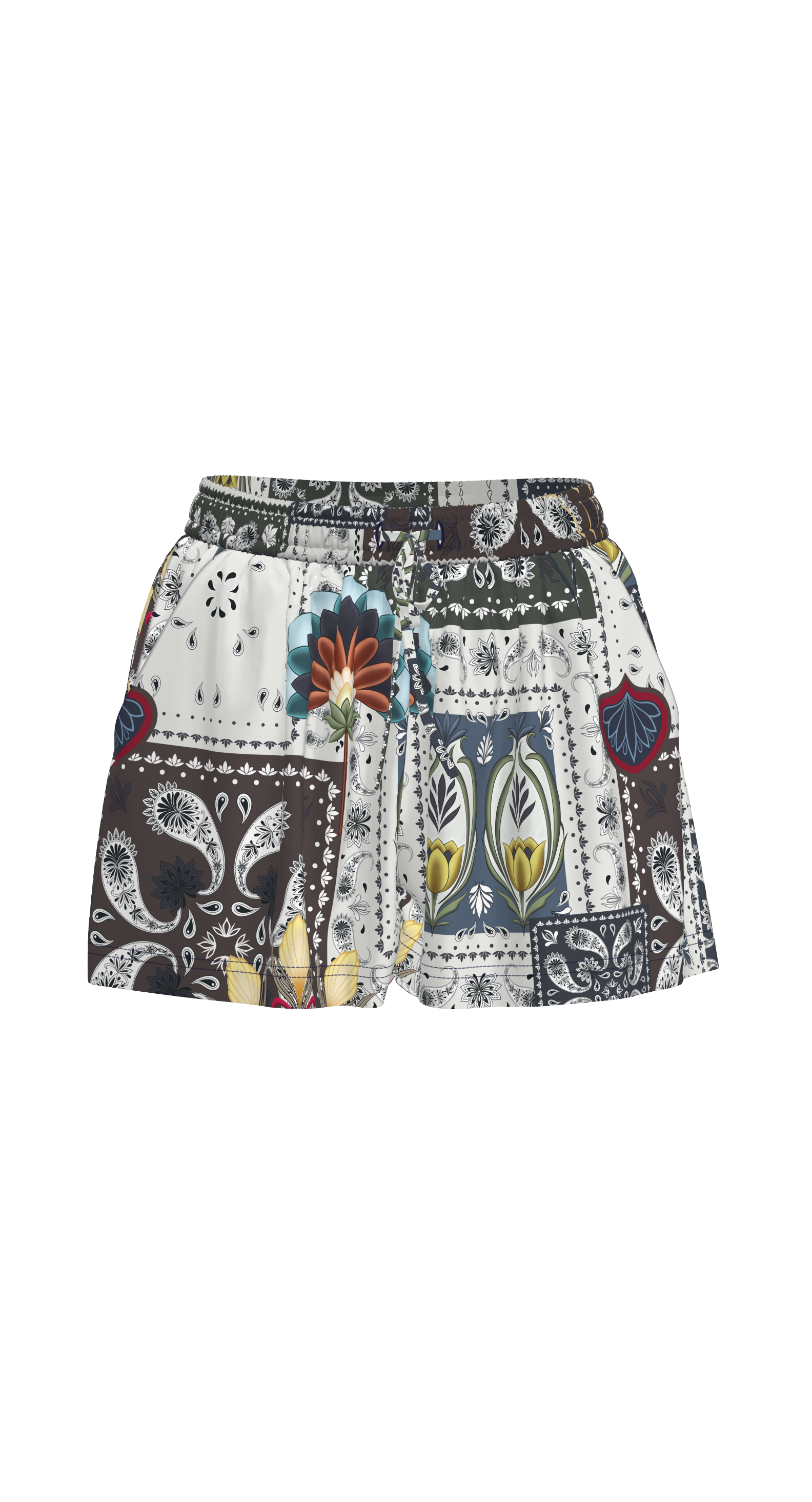 Havana Patchwork Shorts