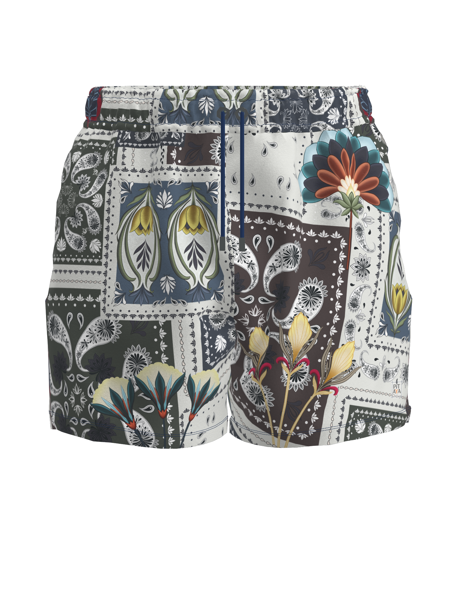 Oman Patchwork Shorts