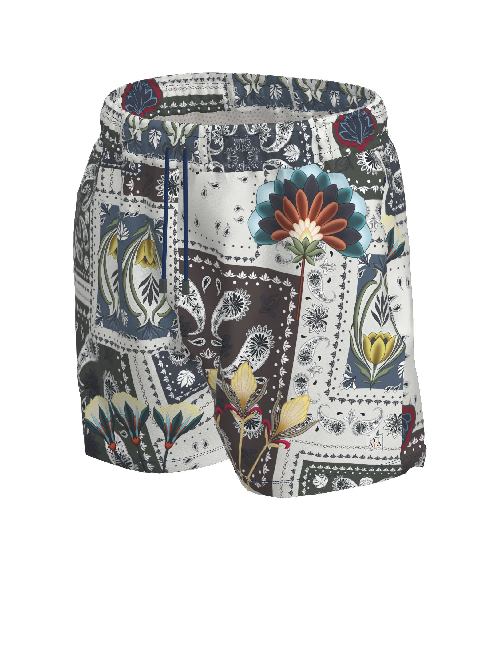 Oman Patchwork Shorts