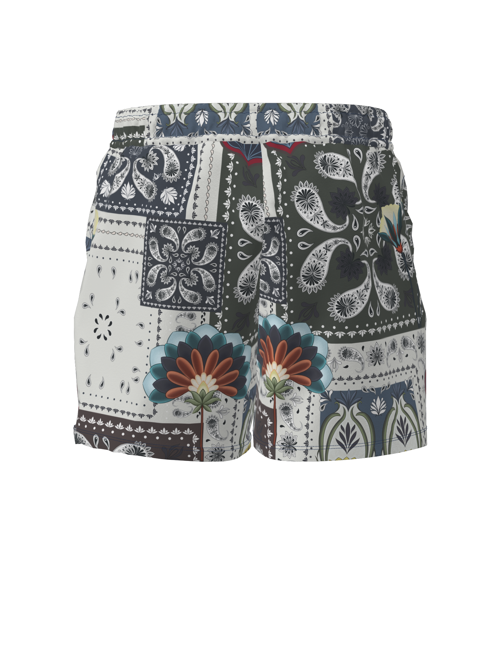 Oman Patchwork Shorts